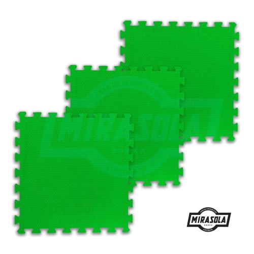 Tatame 1mt x 1mt 10mm Verde Limão 