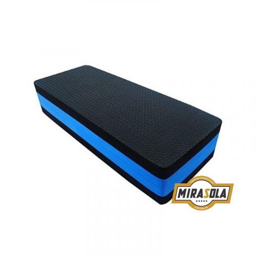 Step de E.V.A 80x30cm Azul e Preto