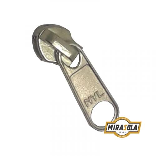 Cursor Zíper Poliéster sem Trava Dourado nº 07