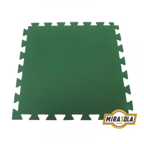 Tatame 1mt x 1mt 40mm Bicolor Verde/Laranja