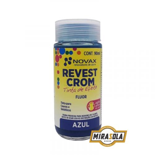 Tinta Revestcrom Fluor 90ml Azul