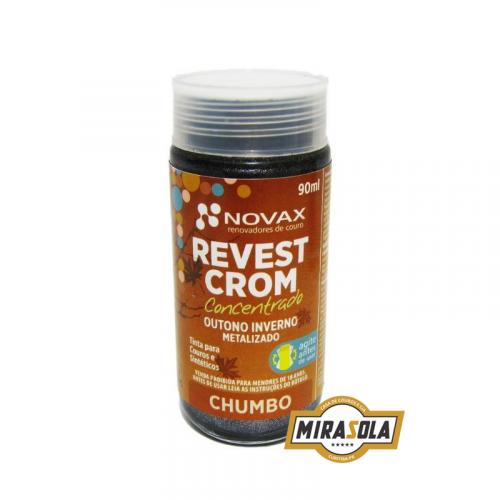 Tinta Metalizada Revestcrom 90ml Chumbo Novax