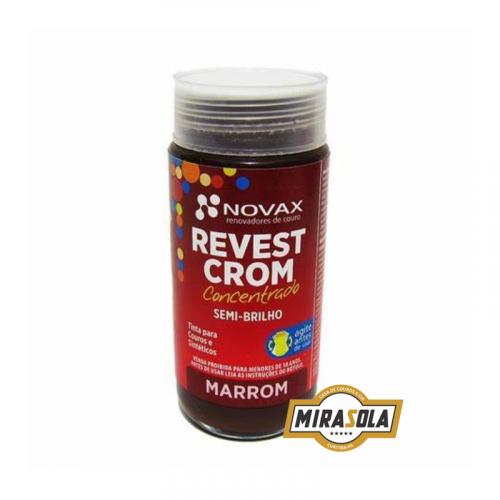 Tinta Revestcrom Semi-Brilho 90ml Marrom Novax