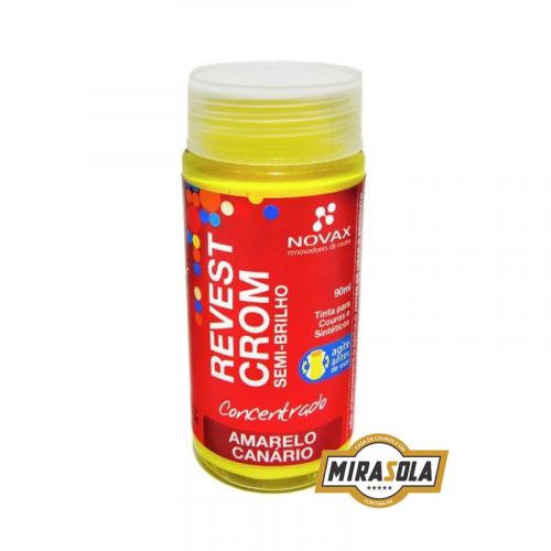 Tinta Revestcrom Semi-Brilho 90ml Amarelo Canário 