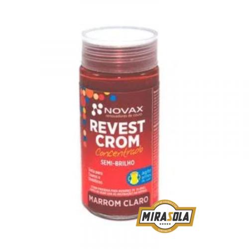 Tinta Revestcrom Semi-Brilho 90ml Marrom Claro Novax