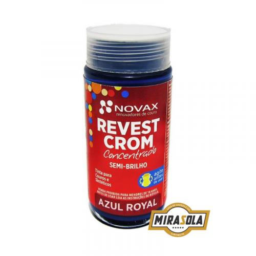 Tinta Revestcrom Semi-Brilho 90ml Azul Royal Novax