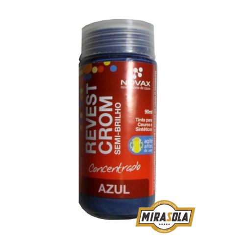 Tinta Revestcrom Semi-Brilho 90ml Azul Novax